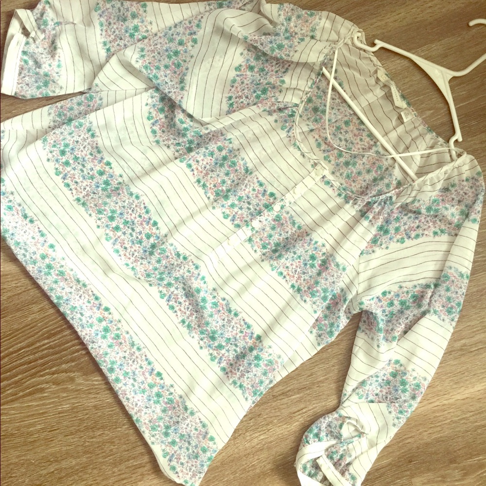 NWOT Lauren Conrad sheer blouse